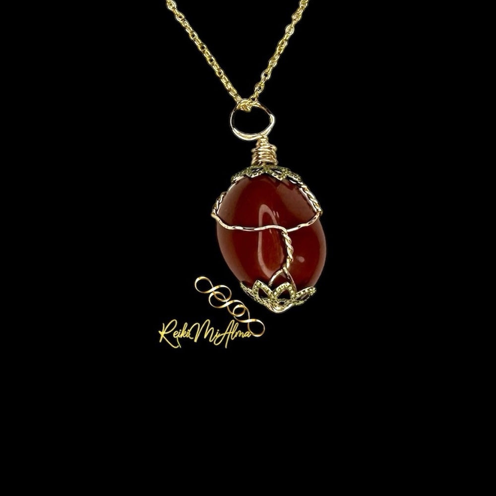 Red Jasper Gold Styled Necklace